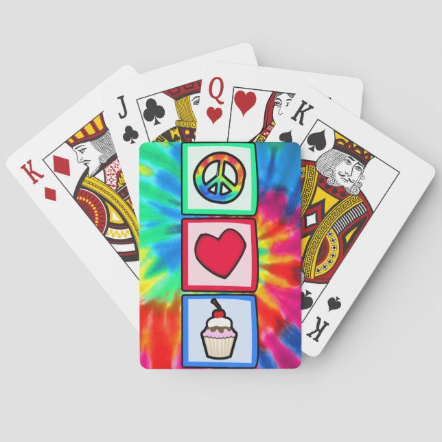 Jeu De Cartes Peace, Love, Cupcakes (dos)