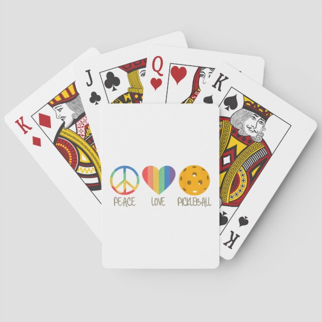 Jeu De Cartes Peace Love Pickleball (dos)