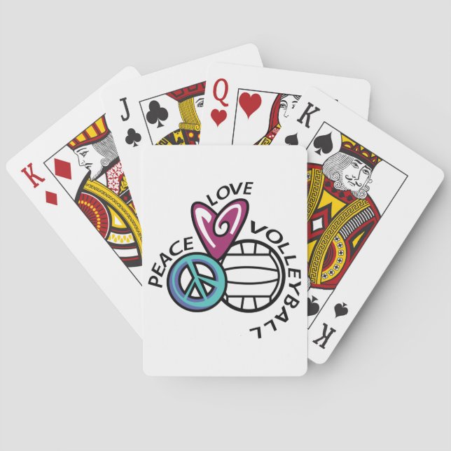 Jeu De Cartes Peace Love Volley (dos)