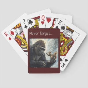 Jeu De Cartes Peanut l'écureuil et Harambe N'oubliez jamais 