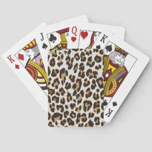 Jeu De Cartes Peau léopard : Texture Vintage sans peau