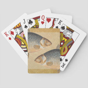 Jeu De Cartes Pêche à la carpe peinture à l'eau douce