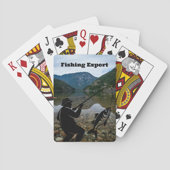 Jeu De Cartes Pêche à la mouche Expert Sports sur mesure pêcheur (dos)