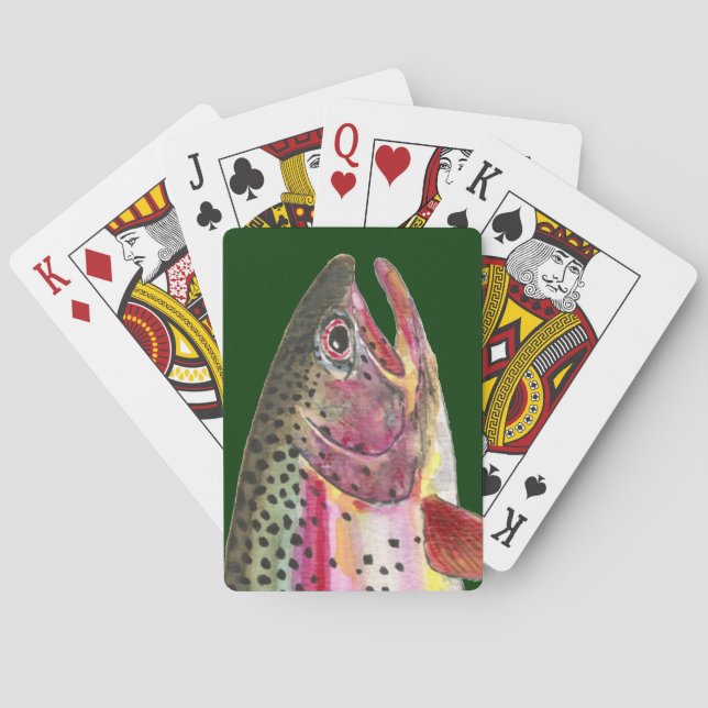 Jeu De Cartes Pêche à la truite arc-en-ciel (dos)