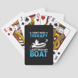 Jeu De Cartes Pêche Art J'Ai Juste Besoin De Mon Bateau