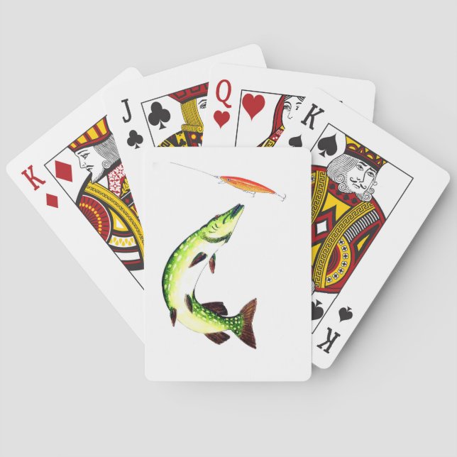 Jeu De Cartes Pêche au brochet et pêche à la mouche (dos)