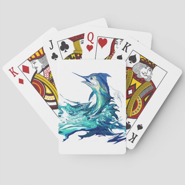 Jeu De Cartes Pêche au marlin sportive (dos)