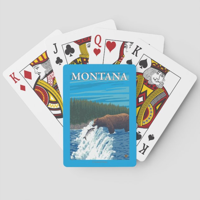 Jeu De Cartes Pêche d'ours en rivière - Montana (dos)