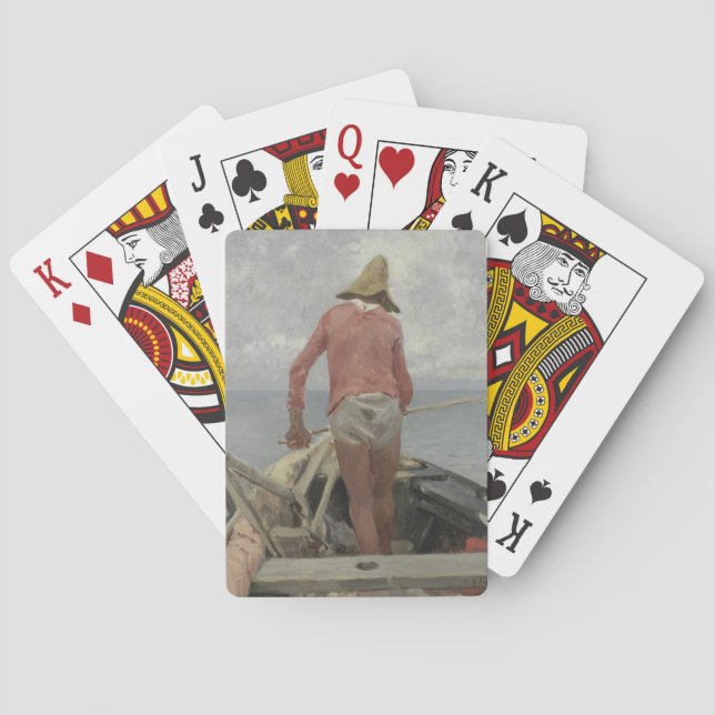 Jeu De Cartes Pêcheur dans son bateau (par Vincenzo Caprile) (dos)