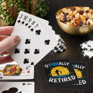 Jeu De Cartes Pêcheur de poissons de pêche à la retraite de mani