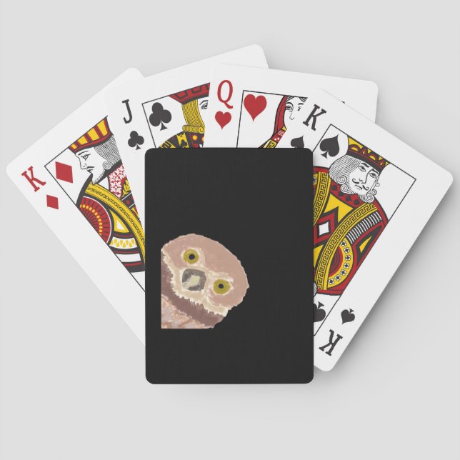 Jeu De Cartes Peekabo Drôle Conception Pour Halloween (dos)