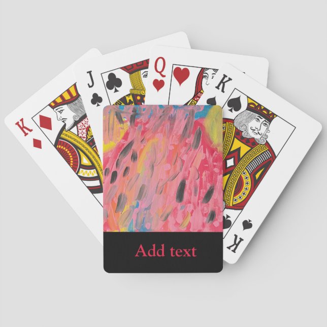 Jeu De Cartes Peinture à cascade arc-en-ciel (dos)