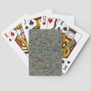 Jeu De Cartes Peinture Abstraite Marbrée