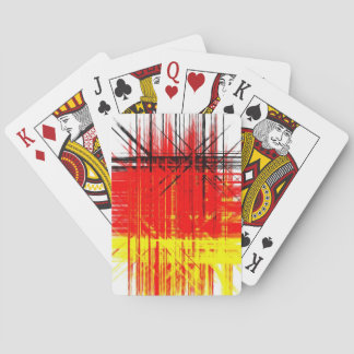 Jeu De Cartes Peinture Abstraite rétro colorée