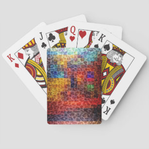 Jeu De Cartes Peinture Abstraite Ville Lumières