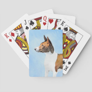 Jeu De Cartes Peinture Basenji - Belle Art Original