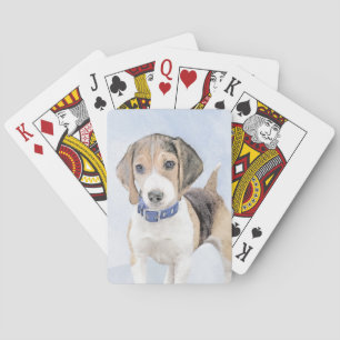 Jeu De Cartes Peinture beagle - Cute Original Chien Art