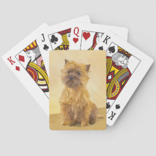 Jeu De Cartes Peinture de Cairn Terrier - Cute Original Chien Ar