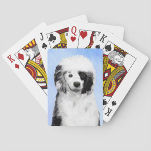 Jeu De Cartes Peinture de Chien d'Eau Portugais - Art Canin Orig