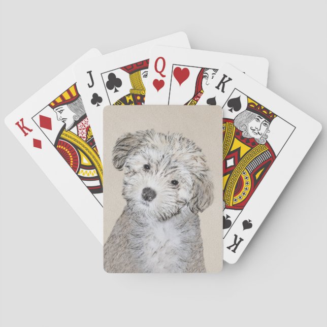 Jeu De Cartes Peinture de Chien Havanais - Cute Original Chien A (dos)