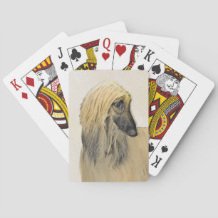 Jeu De Cartes Peinture de la hache afghane - jolie art original 