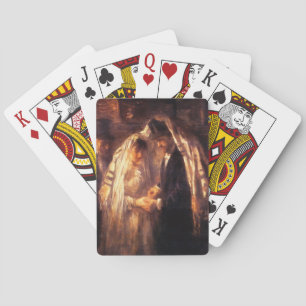 Jeu De Cartes Peinture de mariage juif par Israëls