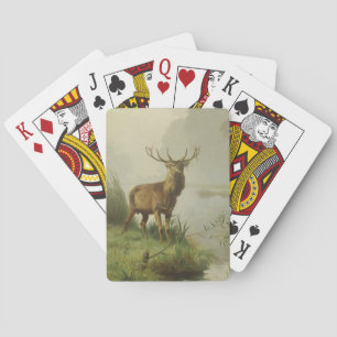Jeu De Cartes Peinture de Red Deer
