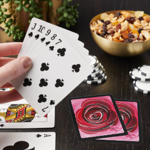 Jeu De Cartes Peinture de rose papillon par Alfred Fox