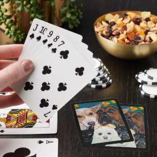 Jeu De Cartes Peinture de selfie d'animal de compagnie par Alfre