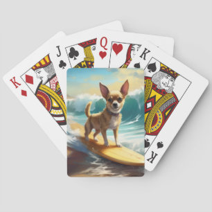 Jeu De Cartes Peinture de surf sur la plage de Chihuahua
