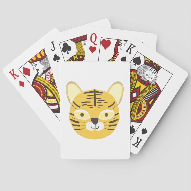 Jeu De Cartes peinture de tigre (dos)