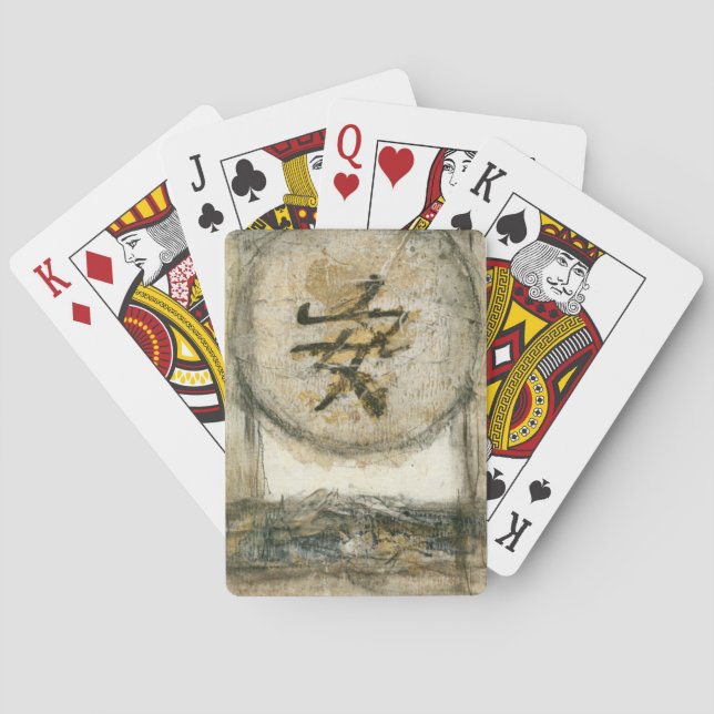 Jeu De Cartes Peinture de tranquillité chinoise par Mauro (dos)
