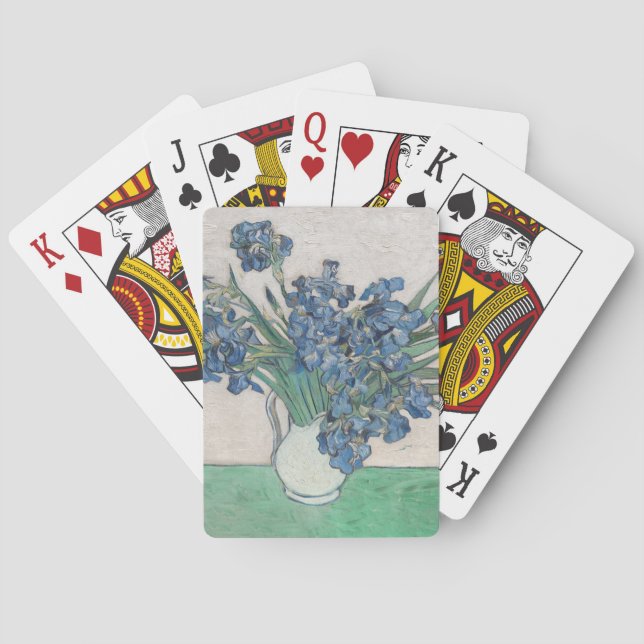 Jeu De Cartes Peinture impressionniste Vase Iris de Van Gogh (dos)