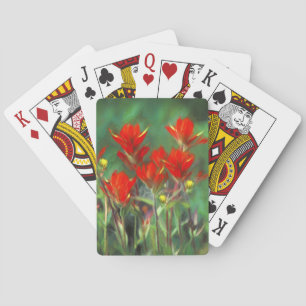 Jeu De Cartes Peinture indienne de pinceau - Art Fleur original