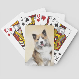 Jeu De Cartes Peinture islandaise pour chien de mer - Art origin