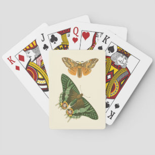 Jeu De Cartes Peinture légèrement encadrée de papillon