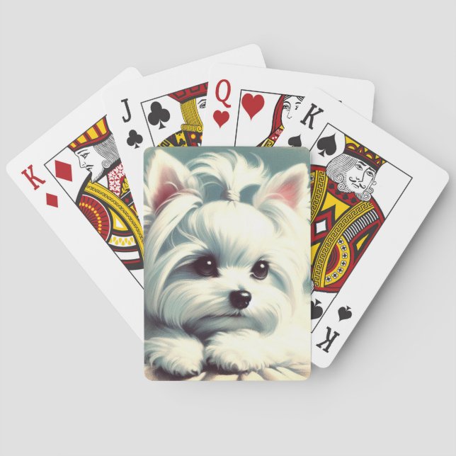 Jeu De Cartes Peinture maltaise vintage (dos)