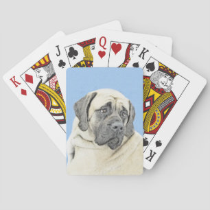 Jeu De Cartes Peinture mastiff anglaise (Fawn) - Art original de