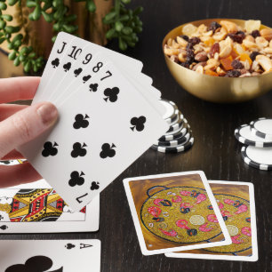Jeu De Cartes Peinture Paella De Marisco par Alfred Fox