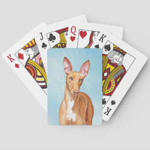 Jeu De Cartes Peinture Pharaon Hound - Cute Original Chien Art
