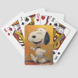 Jeu De Cartes Peinture Pop Art de Chien Beagle Joyeux