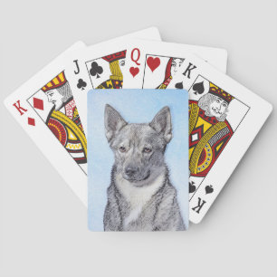 Jeu De Cartes Peinture Suédoise Vallhund - Cute Original Chien A