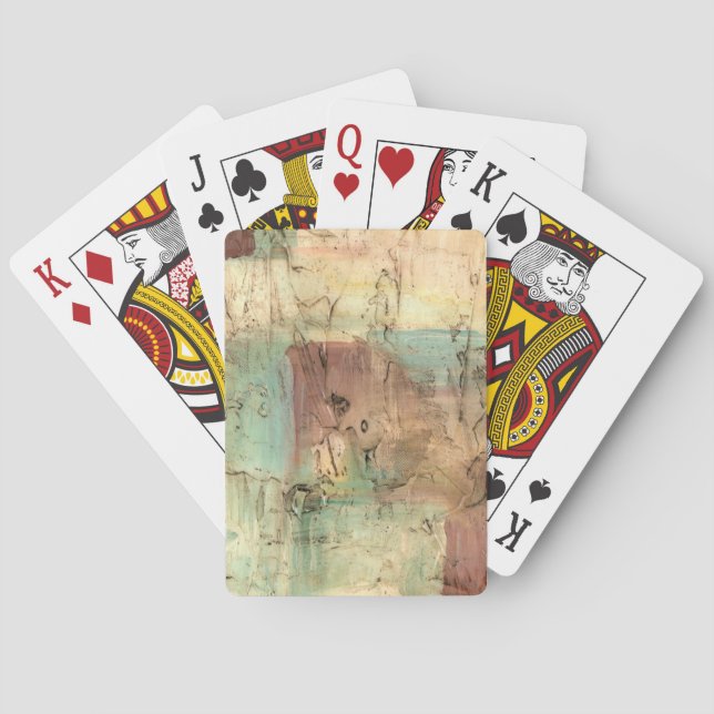 Jeu De Cartes Peinture sur la Terre avec surface fissurée (dos)