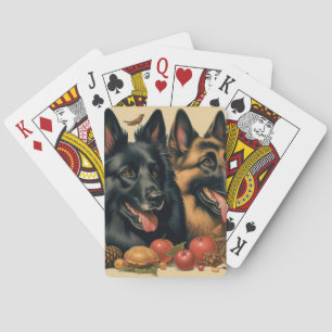 Jeu De Cartes Peinture vintage belge Tervuren