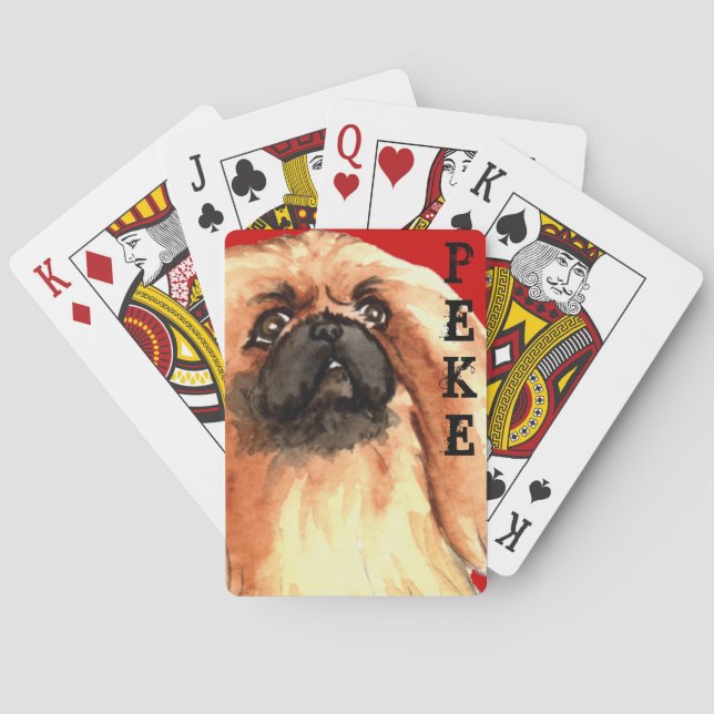 Jeu De Cartes Pekingese Color Block Jouer des cartes (dos)