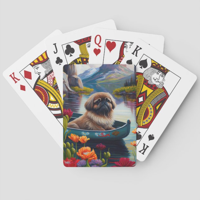 Jeu De Cartes Pekingese sur une pagaie : une aventure Pittoresqu (dos)