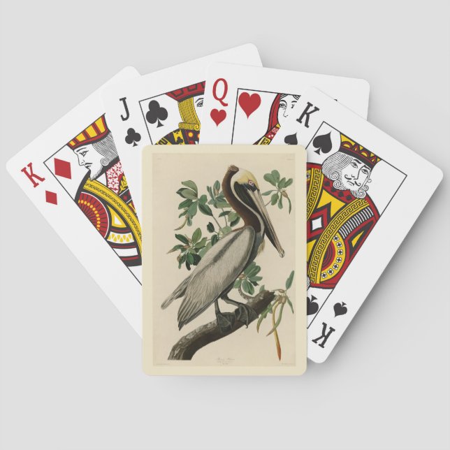 Jeu De Cartes Pélican Brown d'Audubon's Birds of America (dos)