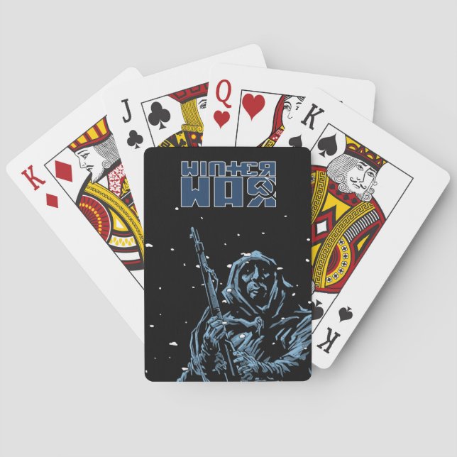 Jeu de cartes pendant la guerre d'hiver (dos)