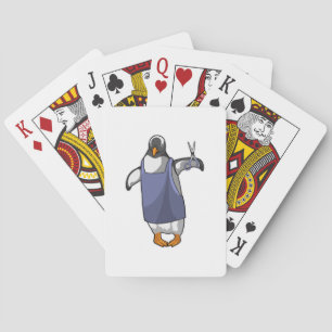 Jeu De Cartes Penguin coiffeur avec ciseaux