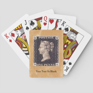 Jeu De Cartes Penny Black Postage Timbre